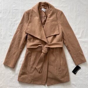 Pure Energy Camel Belted Trench Coat